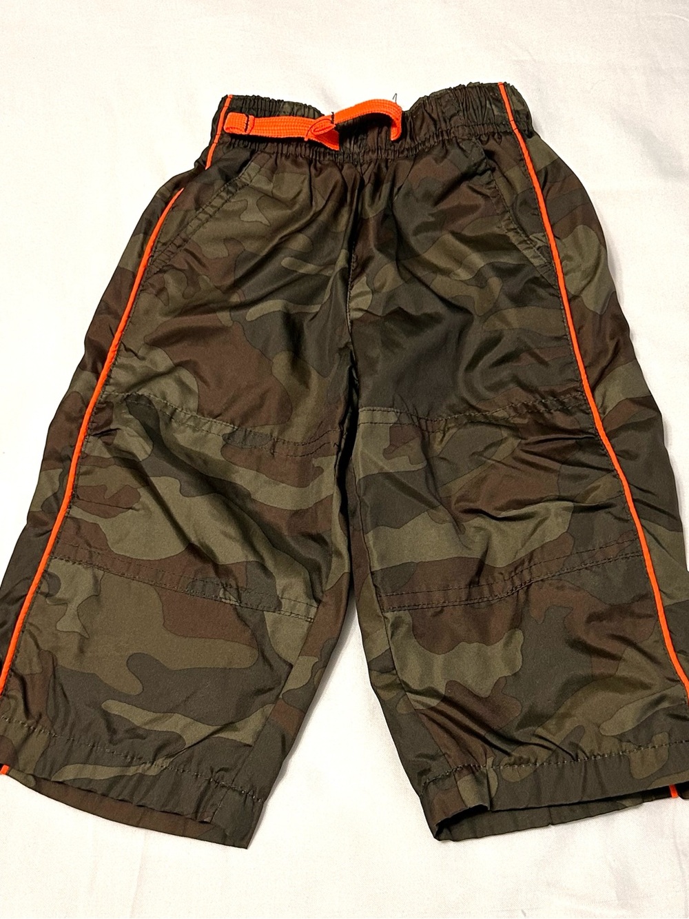 12 month Healthtex Camouflage Lined Windpants Like New!